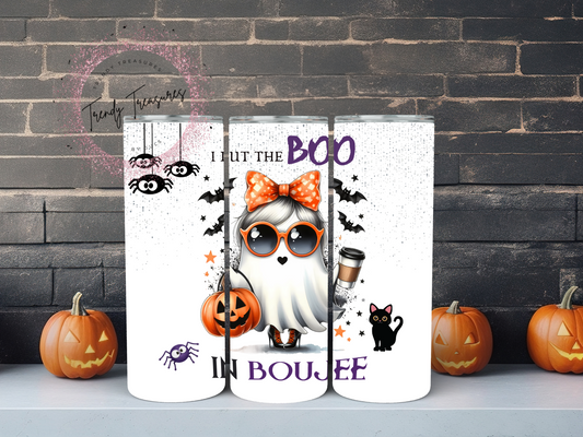 "Boujee"- 20oz & 30oz Skinny Tumblers - Personalized Halloween Tumbler